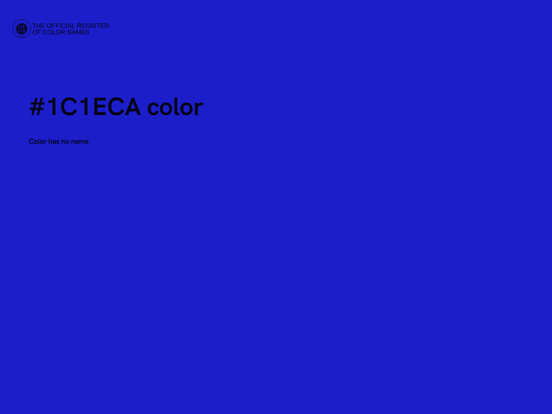 #1C1ECA color image