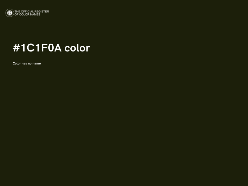 #1C1F0A color image