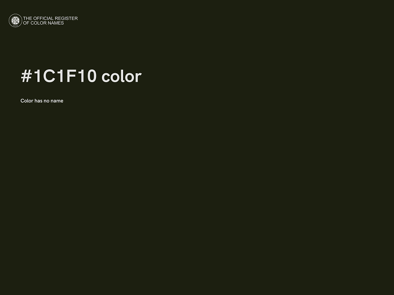 #1C1F10 color image