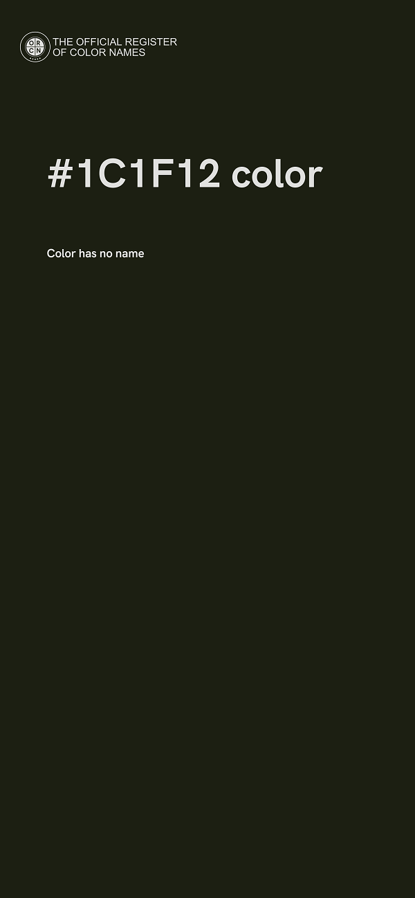 #1C1F12 color image
