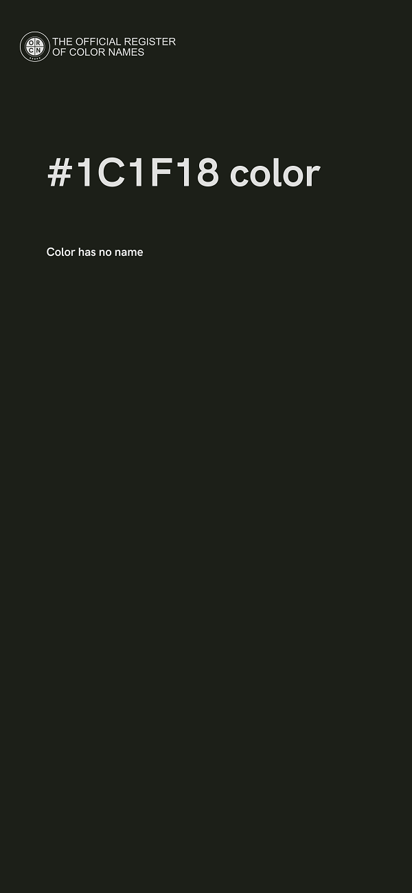#1C1F18 color image