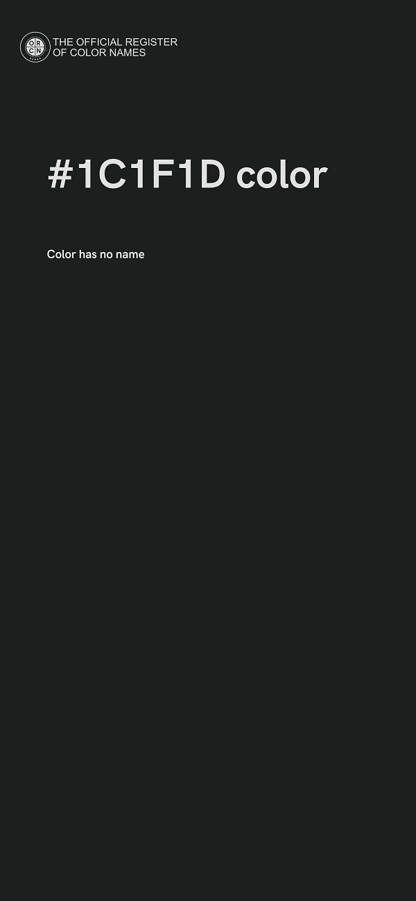 #1C1F1D color image