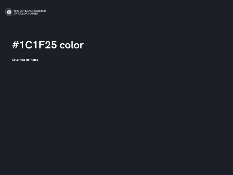 #1C1F25 color image