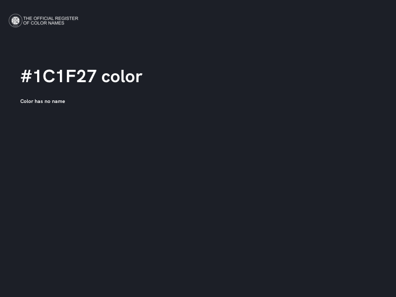 #1C1F27 color image