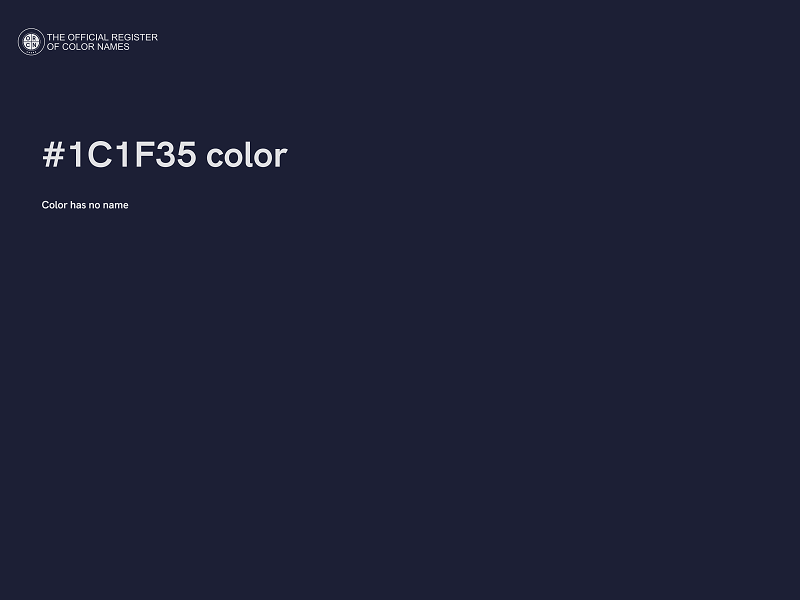 #1C1F35 color image