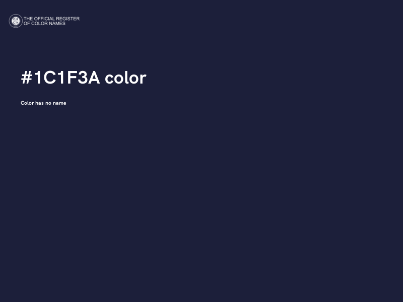 #1C1F3A color image