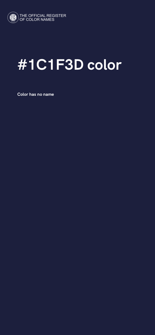 #1C1F3D color image