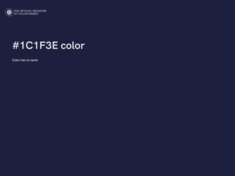 #1C1F3E color image