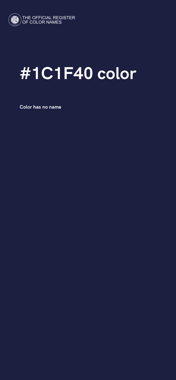 #1C1F40 color image