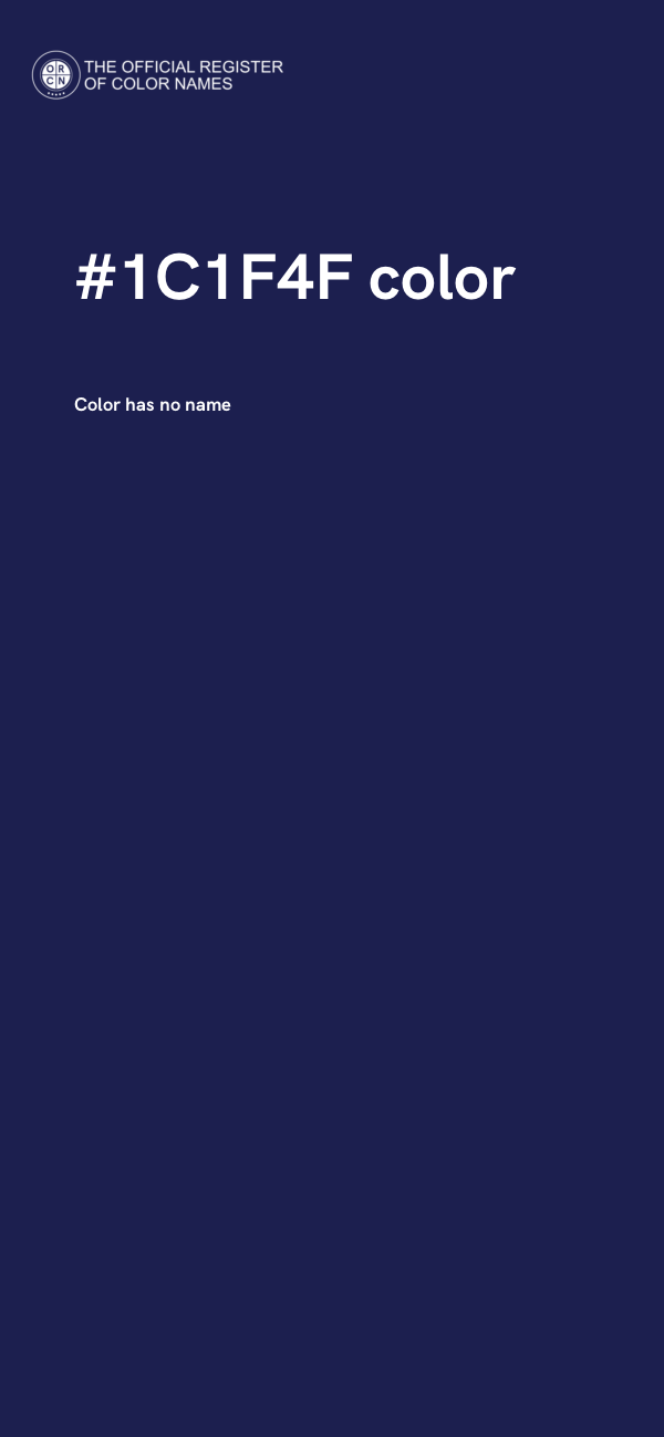 #1C1F4F color image