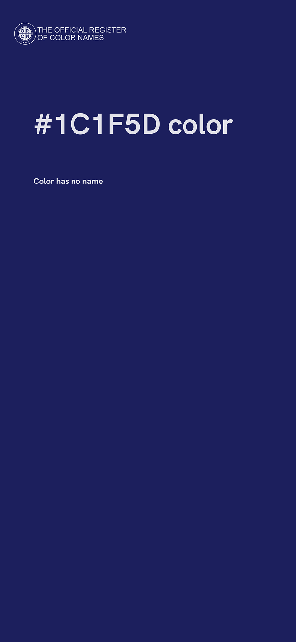 #1C1F5D color image