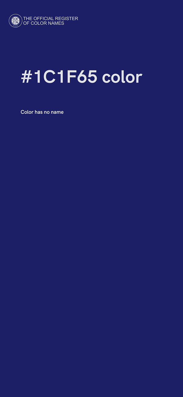 #1C1F65 color image