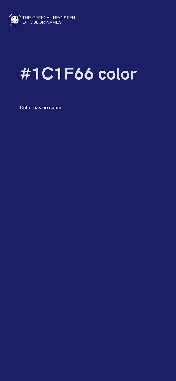 #1C1F66 color image