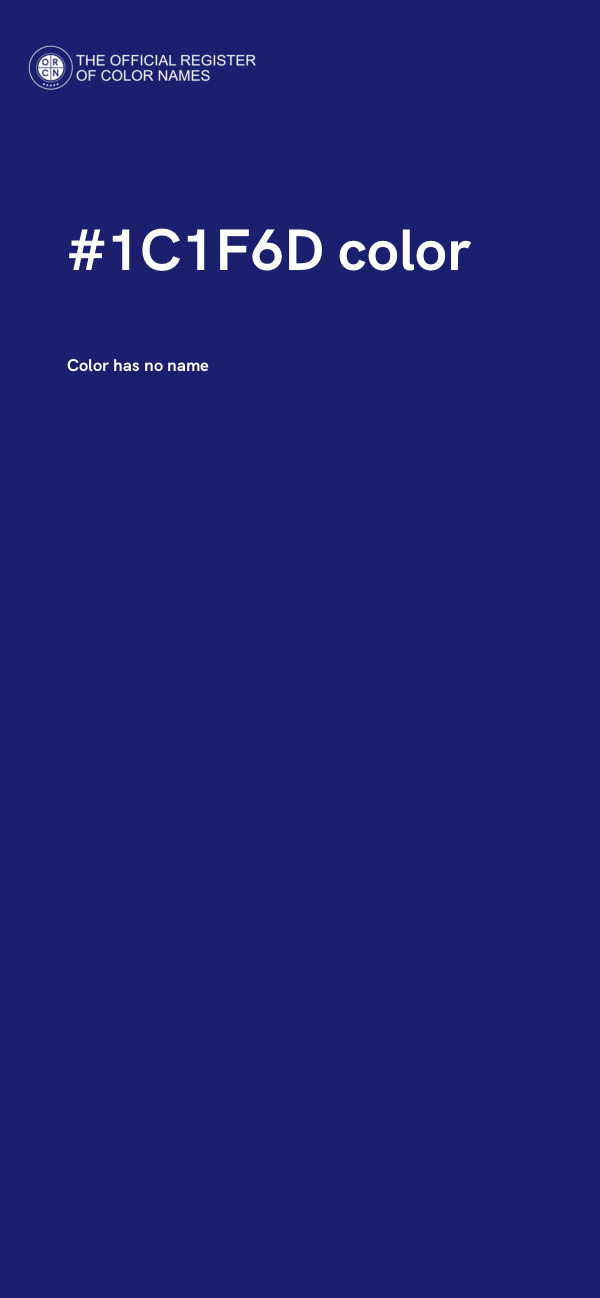 #1C1F6D color image