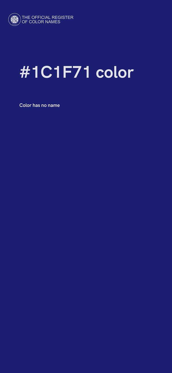 #1C1F71 color image