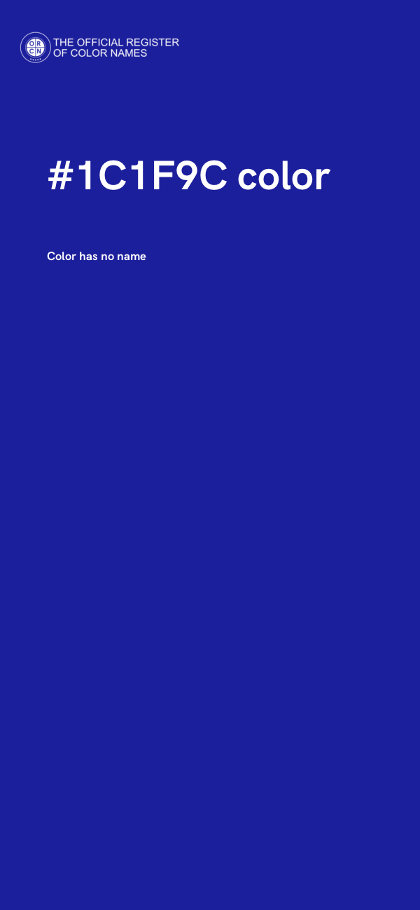 #1C1F9C color image