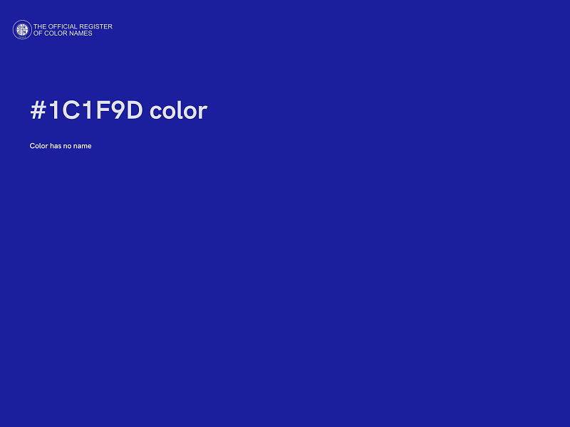 #1C1F9D color image