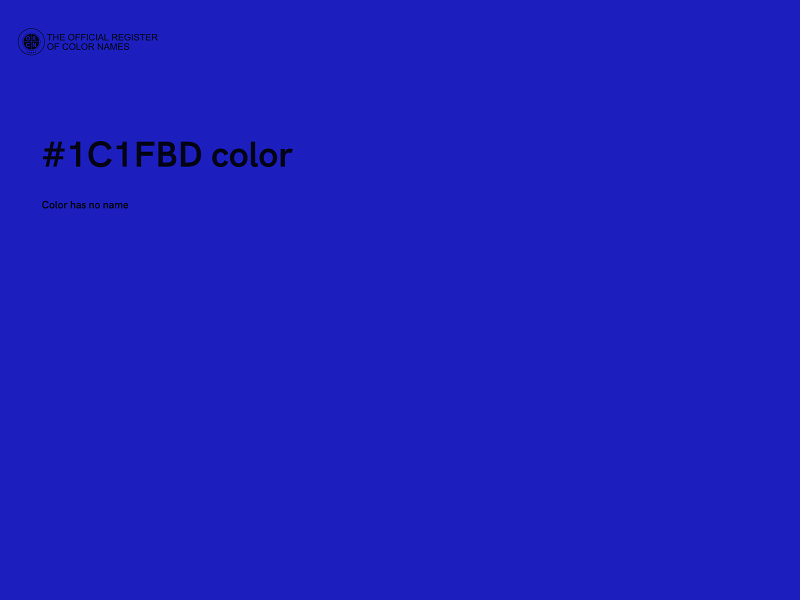 #1C1FBD color image