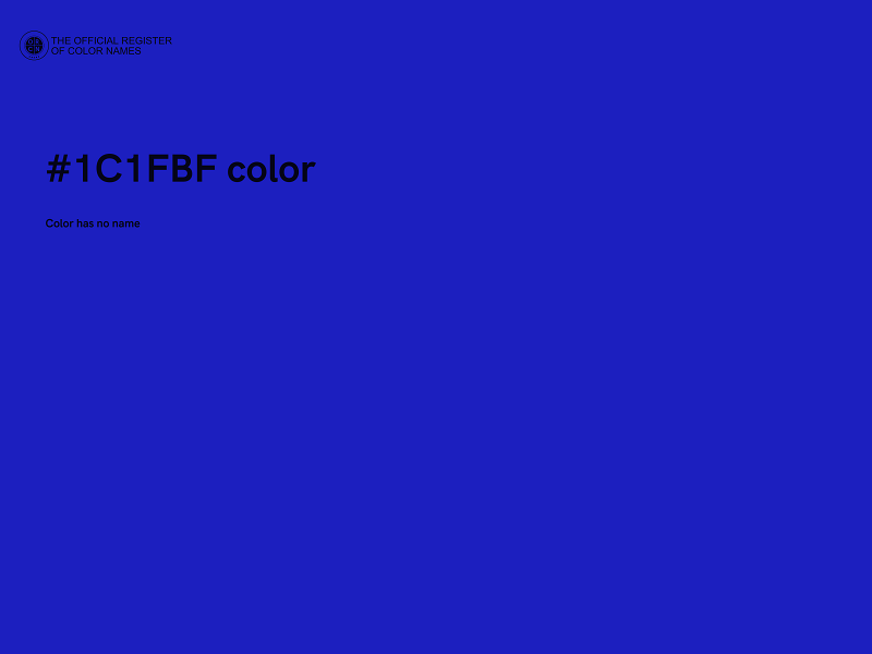 #1C1FBF color image