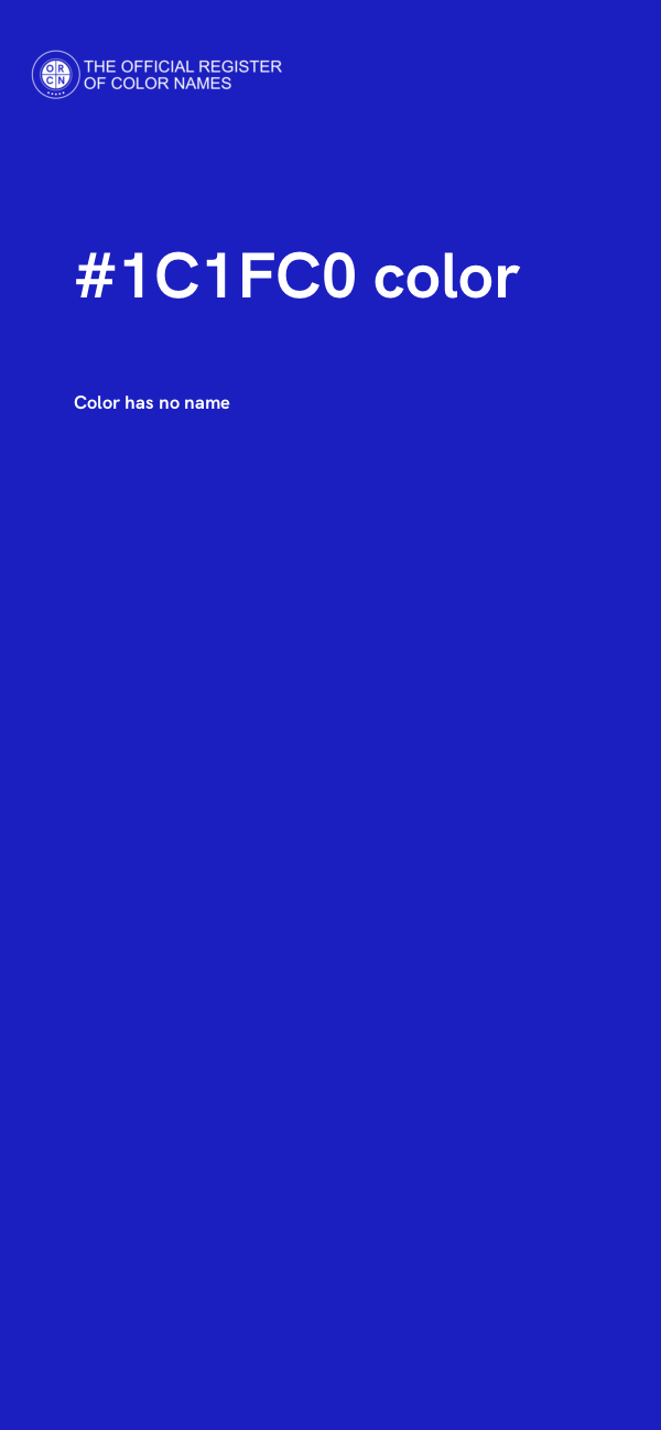 #1C1FC0 color image