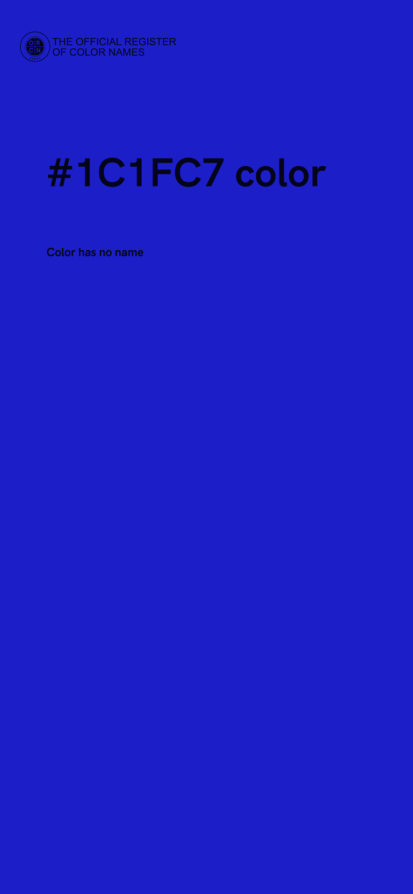 #1C1FC7 color image