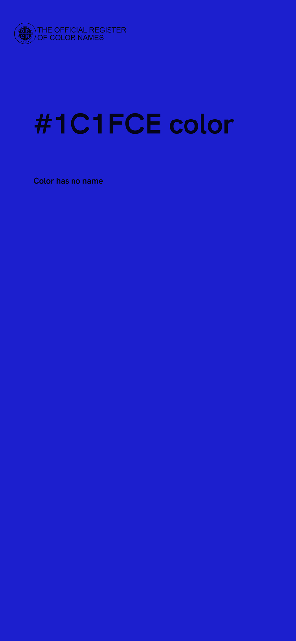 #1C1FCE color image