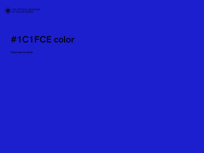 #1C1FCE color image
