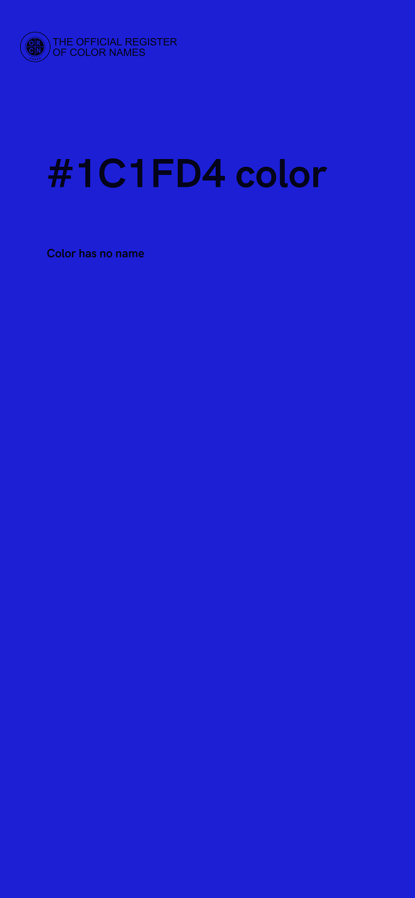 #1C1FD4 color image