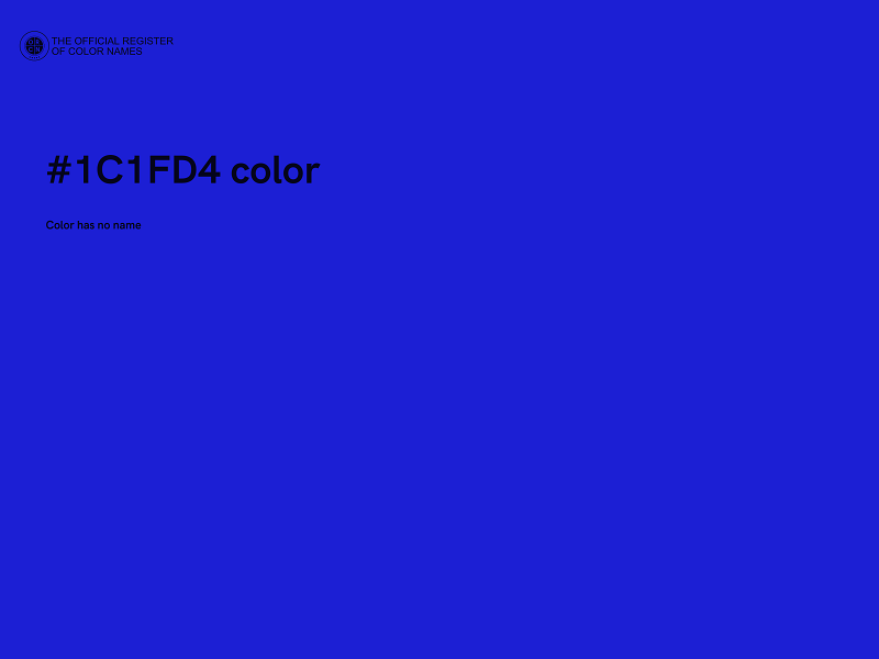 #1C1FD4 color image