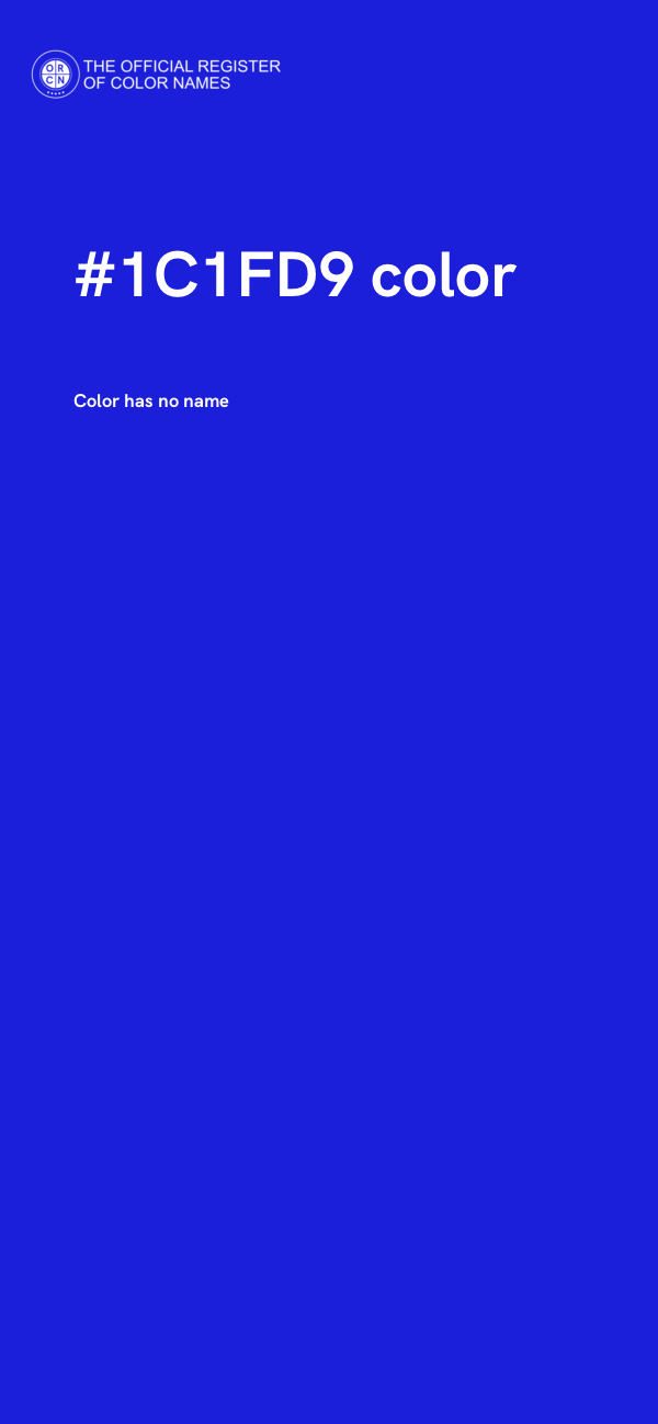 #1C1FD9 color image