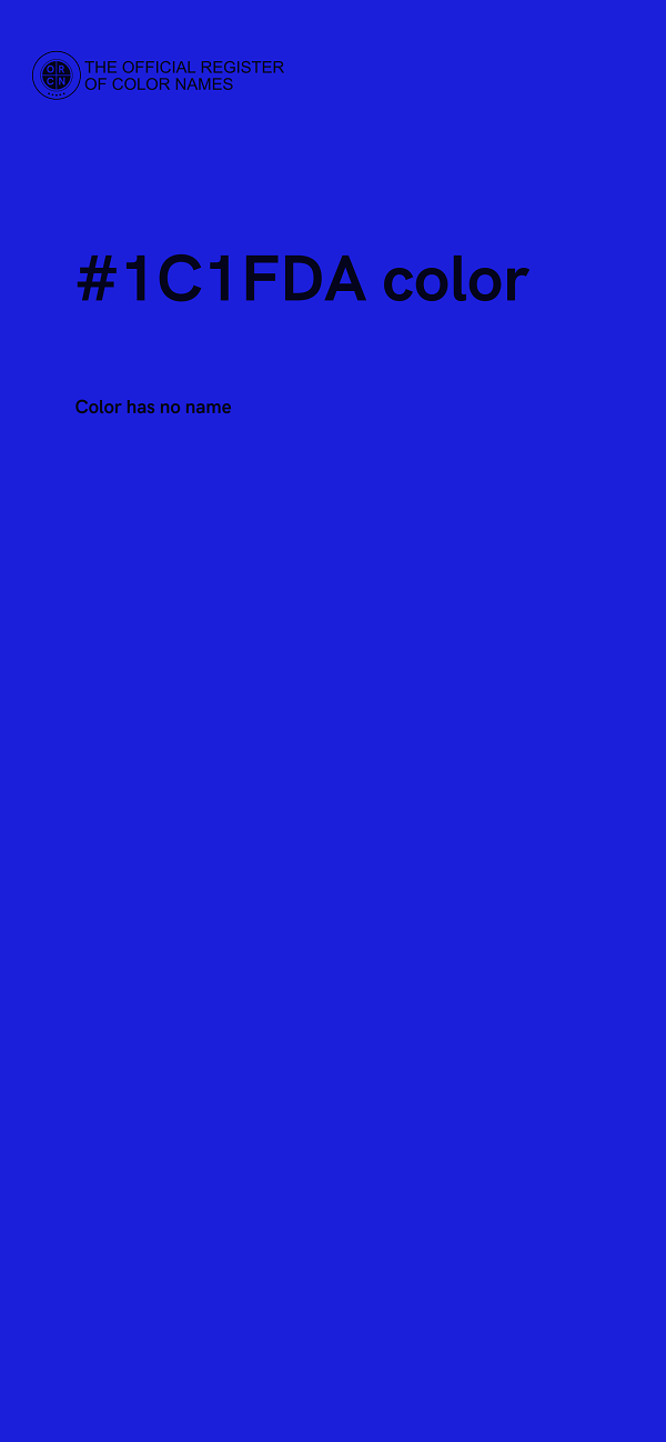 #1C1FDA color image