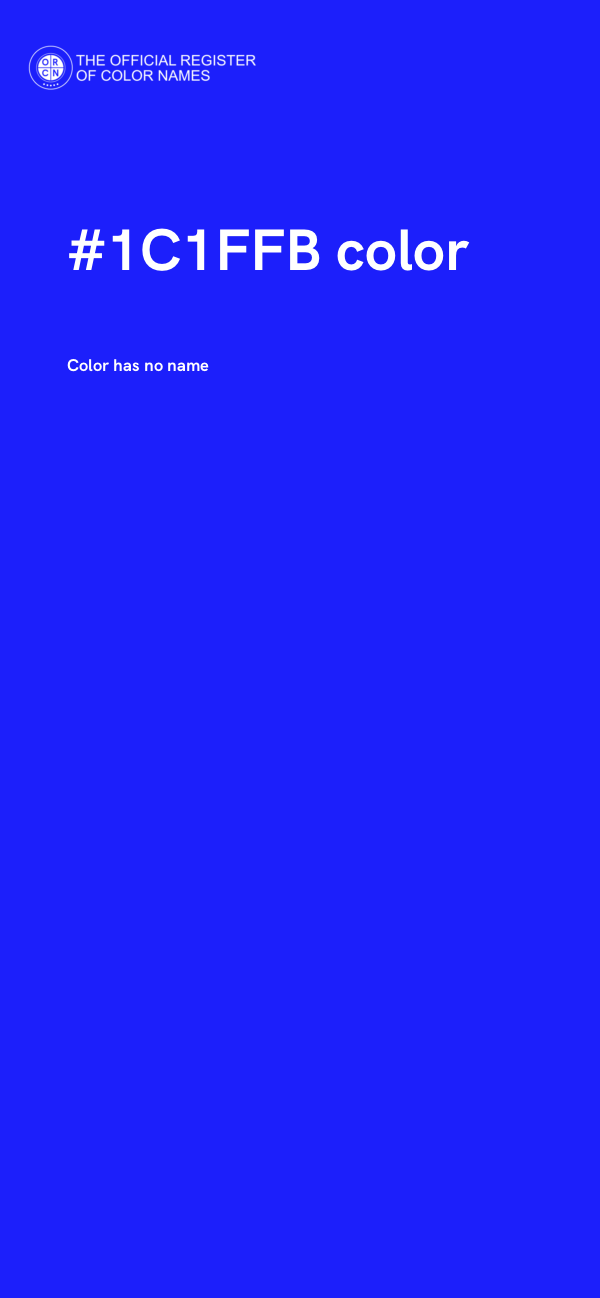 #1C1FFB color image
