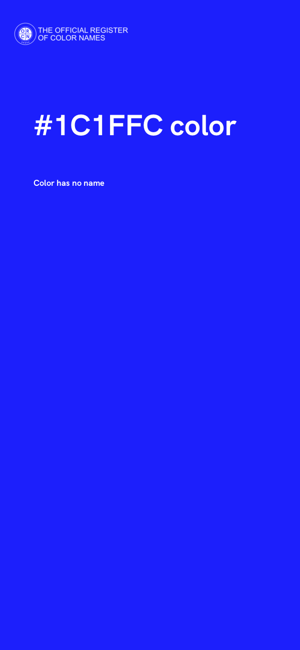 #1C1FFC color image