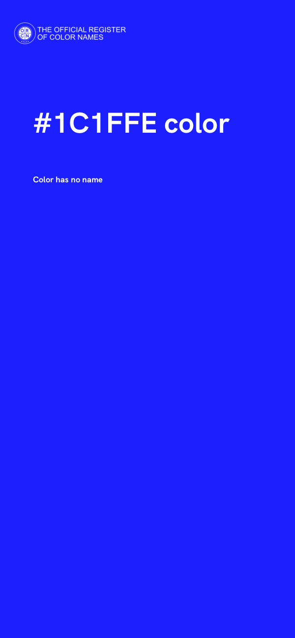#1C1FFE color image
