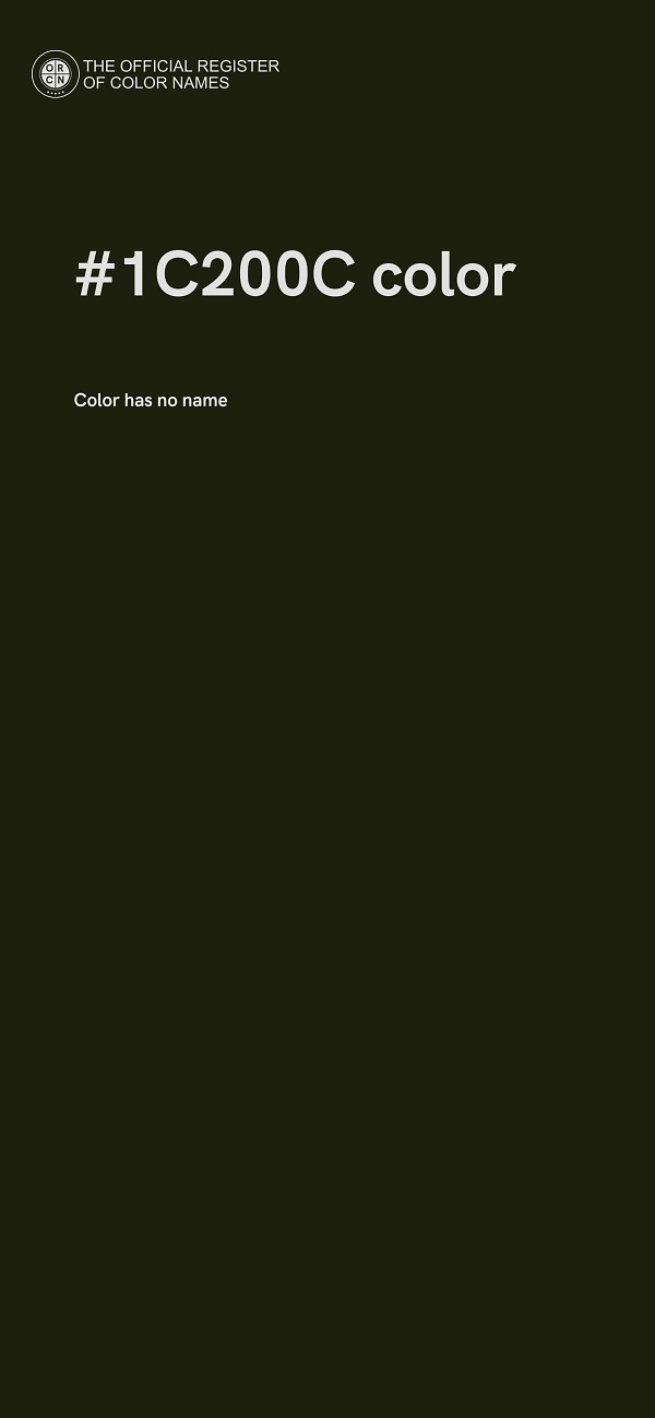 #1C200C color image