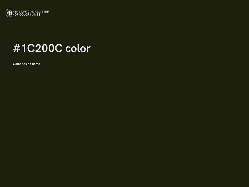 #1C200C color image