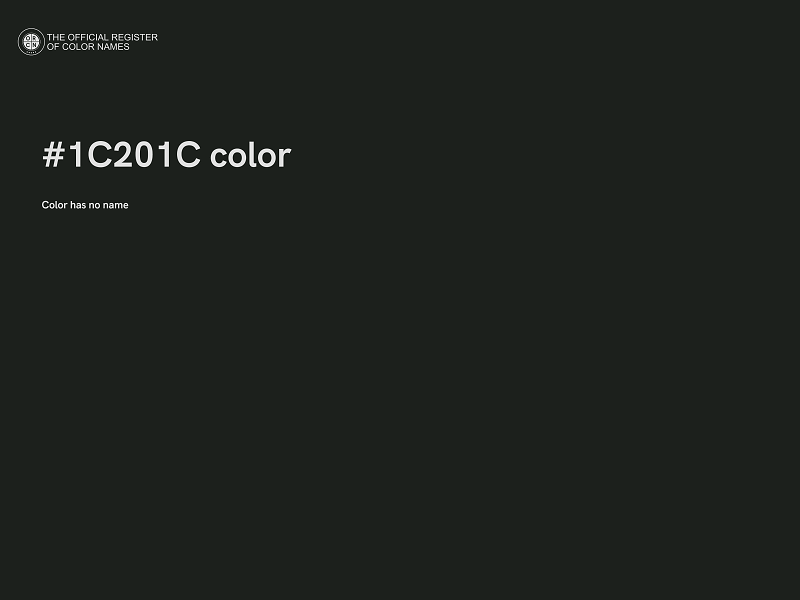 #1C201C color image