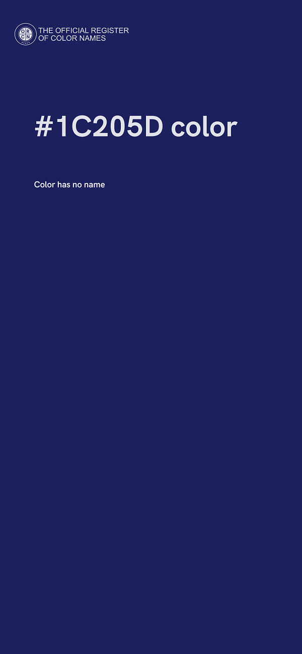 #1C205D color image