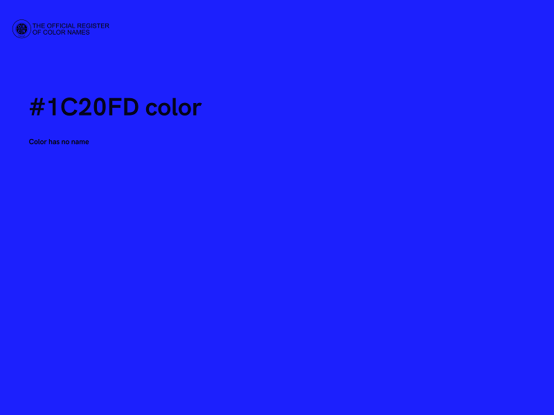 #1C20FD color image