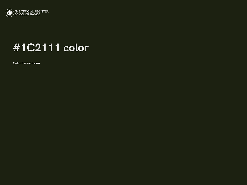 #1C2111 color image