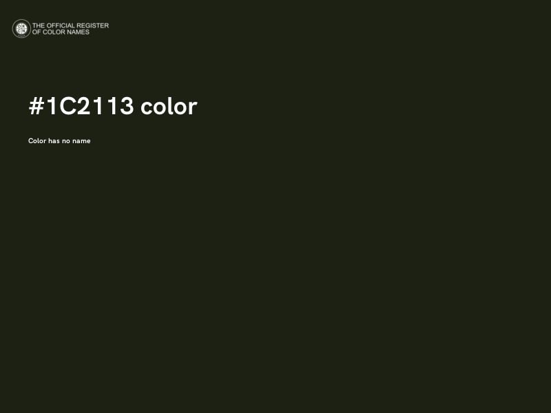 #1C2113 color image