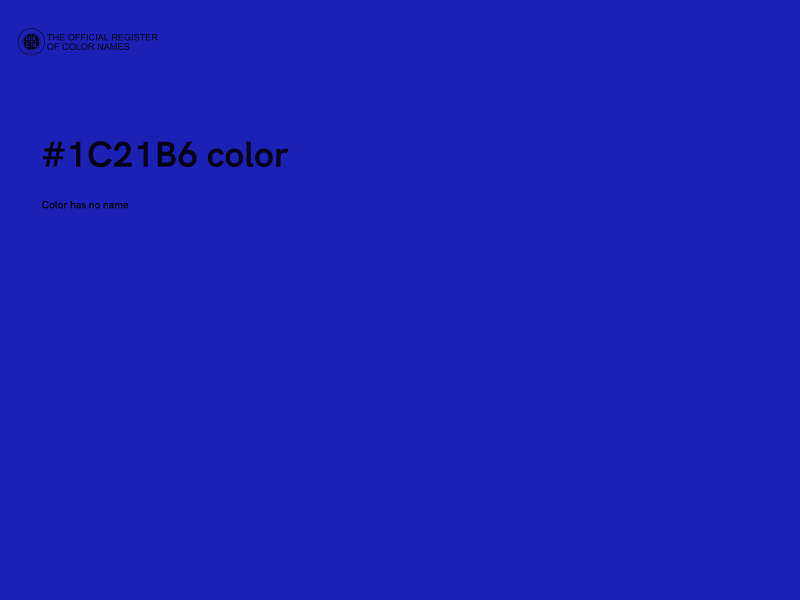 #1C21B6 color image