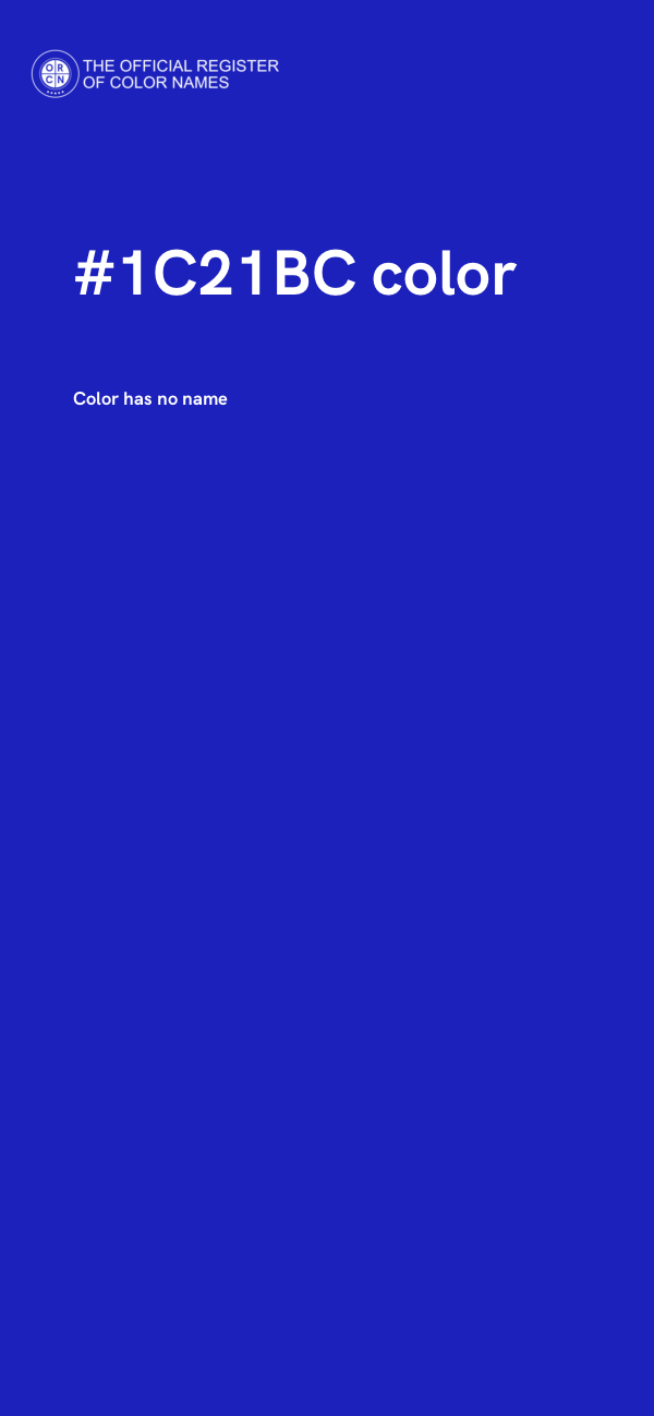 #1C21BC color image
