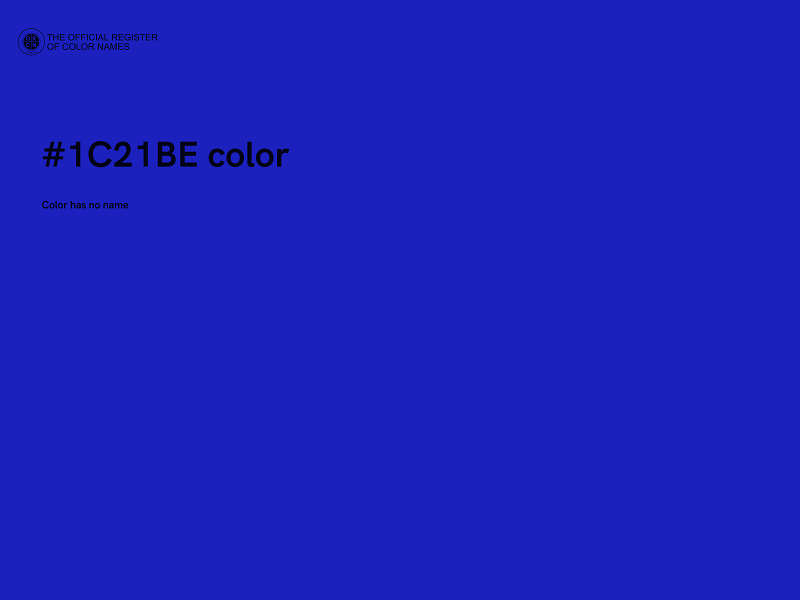 #1C21BE color image