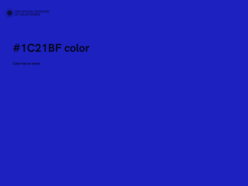 #1C21BF color image