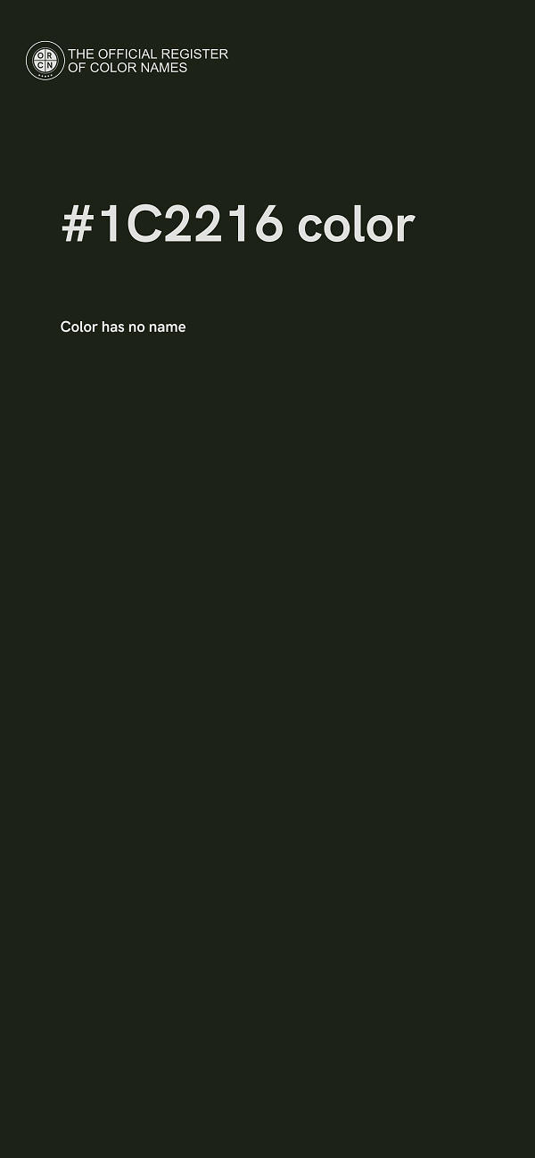 #1C2216 color image