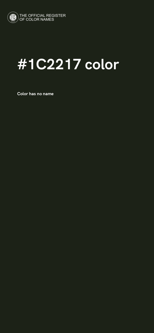 #1C2217 color image