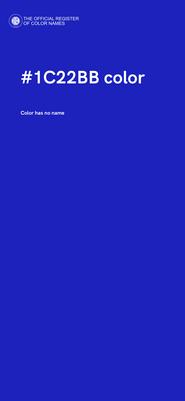 #1C22BB color image