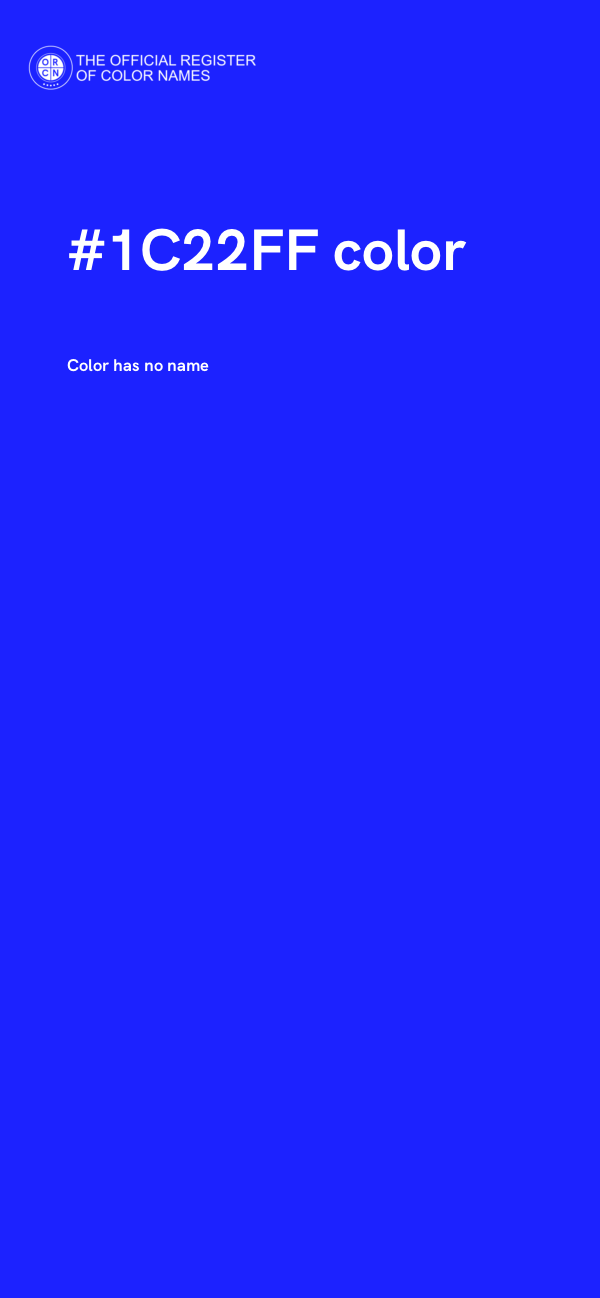 #1C22FF color image