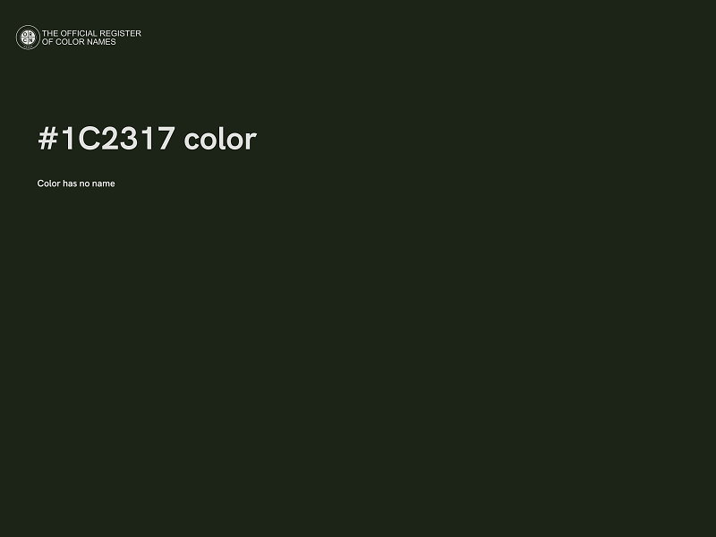 #1C2317 color image